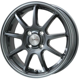 【取付対象】155/65R14 夏タイヤ ホイール4本セット MILEVER ハーモニック MP270(限定) (4/100車用) LEHRMEISTER LMスポーツLM-QR ガンメタ/ラインポリッシュ 14インチ【送料無料】