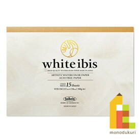 【ネコポス配送可】ホルベイン ホワイトアイビス水彩紙 ブロック 300g 中目 WIB-SM