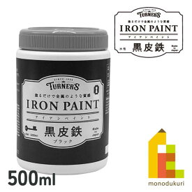 ターナー アイアンペイント500ml 黒皮鉄シリーズ【ブラック】