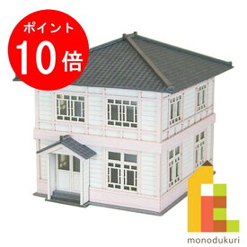 【毎月1日限定！全品ポイント10倍+最大400円OFFクーポン】【ネコポス配送可】さんけい みにちゅあーとキット 1/150 なつかしのジオラマシリーズ 【医院】 MP03-22（ペーパークラフト　模型　セット）