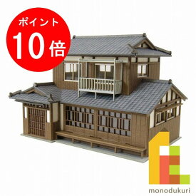 【お買い物マラソン限定！エントリーで全品ポイント10倍】【ネコポス配送可】さんけい みにちゅあーとキット 1/150 なつかしのジオラマシリーズ 【民家C】 MP03-85（ペーパークラフト　模型　セット）