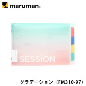 バインダー SESSiON ミニサイズ メモ 単語帳 便利 手のひらサイズ クリアファイル カラーファイル 文房具 デザイン文房具 おしゃれ かわいい 全4色 新学期 学習 試験勉強 効率アップ ノート整理 復習 FM310 マルマン [ゆうパケット1点まで] ※発送2点以上は宅配便