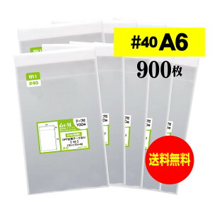 OPP #40 A6 e[vt 900 40~Nij 110x170+40mm  Y A6p |XgJ[hp