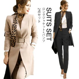 楽天市場 春夏 パンツスーツ スーツ セットアップ レディースファッションの通販