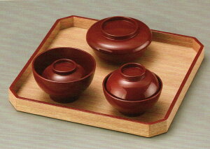 喰初膳 お食い初め 白木塗 タモ 総朱 黒内朱 日本製 送料無料