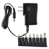 スイッチング式ACアダプター 12V 1A 最大出力12W 変換8種類セット 出力プラグ外径5.5mm(内径2.1mm)PSE取…