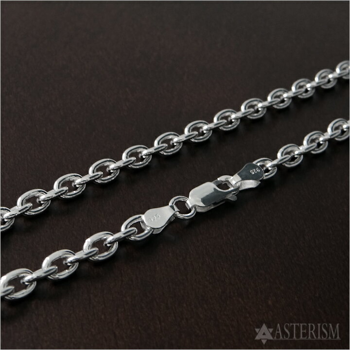 楽天市場】シルバー925 【太目】「あずき チェーン」4.5mm×55cm SILVER 