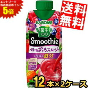 X[p[Z[Ԃ̓Gg[Ń|Cg5{!!yz JS ؐ100 Smoothie x[X[W[ 330mlpbN 24{(12{×2P[X) ؐX[W[ ؃W[X kC