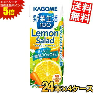 X[p[Z[Ԃ̓Gg[Ń|Cg5{!!yz JS ؐ100 背T_ 200mlpbN 96{(24{×4P[X) ؃W[X 30It lemon salad ʏ` k