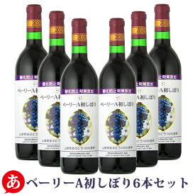 蒼龍葡萄酒［無添加ベーリーA初しぼり 720ml 6本セット］赤ワイン ライトボディ 日本ワイン 山梨 ヌーボー 国産 マスカット・ベーリーA Japanese wine