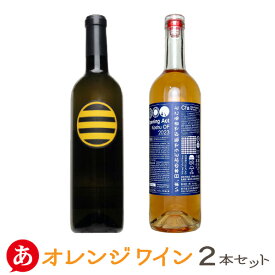 甲州ワイン セット 送料無料【醸しオレンジワイン2本セット】ワインセット 甲州ぶどう 白ワイン 日本ワイン 国産 辛口 オレンジワイン 醸し製法 (マルサン葡萄酒 cfaバックヤードワイナリー) 贈答 贈り物 手土産 ワイン Cfa Backyard Winery Japanese wine