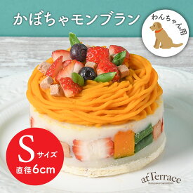 【わんちゃん用ケーキ】かぼちゃモンブラン（Sサイズ）わんこケーキ 誕生日 犬用 犬用ケーキ 誕生日ケーキ いちご ドッグケーキ ワンコ 軽井沢