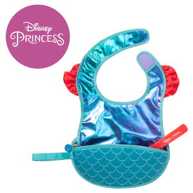 全国送料無料！【ビーボックス】トラベルビブb.box Disney トラベルビブアリエル リトルマーメイドtravel bib flexible spoon Ariel【NEW202104】