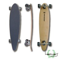 ロングスケートボードHEAVEN DAVE'S WAVE 38"カラー：ナチュラルポンピングの加速が最高！キレのあるター…