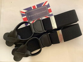 サスペンダー 英国流 クラシックYバック6ボタン留めブレイスAZBKファーストブレイスに最適！ B546