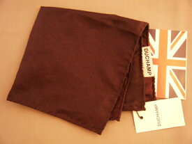 ポケットチーフ シルクチーフ ウーヴェン メンズ 紳士 Silk 英国製 Duchamp ドゥシャン Size30x30cm C203