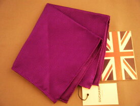 ポケットチーフ シルクチーフ ウーヴェン メンズ 紳士 Silk 英国製 Duchamp ドゥシャン Size30x30cm C204