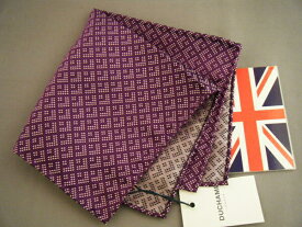 ポケットチーフ シルクチーフ ウーヴェン メンズ 紳士 Silk 英国製 Duchamp ドゥシャン Size30x30cm C211