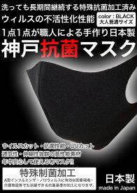 楽天市場 黒 マスク 布の通販