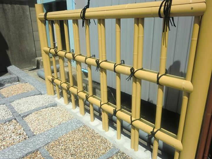 楽天市場】金閣寺垣人工竹フェンスW(幅)1720mm×H(高さ)900mm 送料無料 