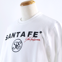 【新品未使用】santa feサンタフェ　ロゴスウェット　ホワイト　Lサイズ 楽天市場】サンタフェ トレーナー 85101 L LL 3L santafe 刺繍