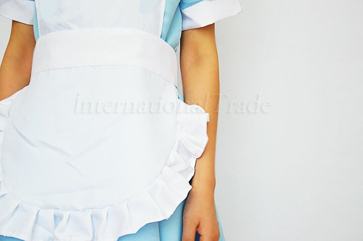 楽天市場 Sコスプレ服 不思議の国のア ス風 水色ワンピース メイドワンピース コスチューム コスプレ衣装 ハロウィン アニメ系 レディース 大人用 半袖 仮装 女装 イベント パーティー リボン カチューシャ キャラクター Flopsy Mart