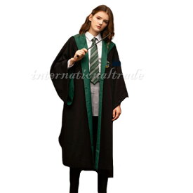 コスプレ服 魔法学校風 ローブ コスチューム パーティー 仮装 アニメ系 レディース 魔法使い 映画 キャラクター 女性 レディース イベント パーティー テーマパーク 羽織 レッド グリーン 映画 キャラコス