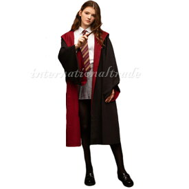 コスプレ服 魔法学校風 ローブ コスチューム パーティー 仮装 アニメ系 レディース 魔法使い 映画 キャラクター 女性 レディース イベント パーティー テーマパーク 羽織 レッド グリーン 映画 キャラコス