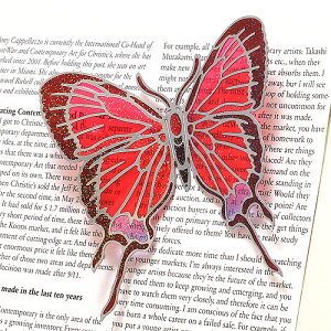 BUTTERFLY MAGNET L RED@io^tC }Olbg L bhj