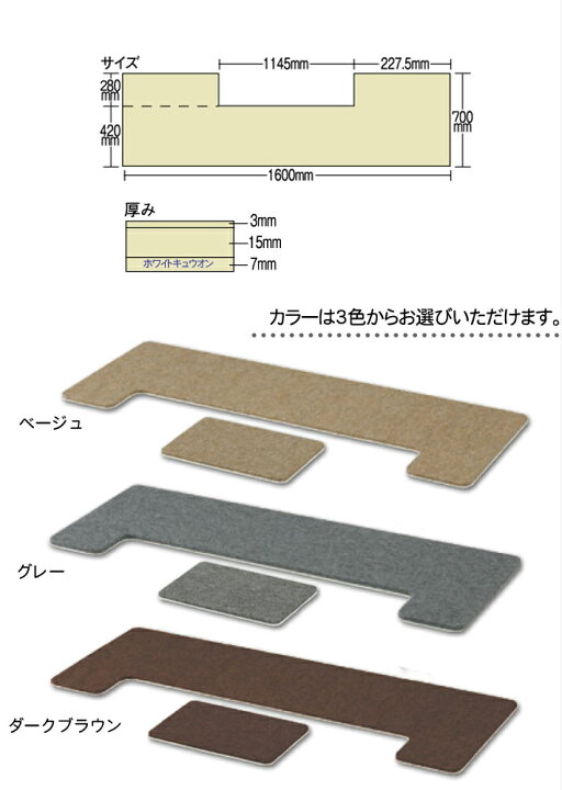 楽天市場】【防音 断熱 70cm】 フラットボード 「静」 奥行70cm 