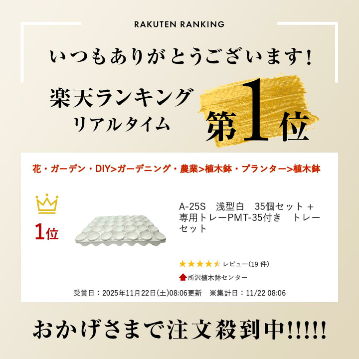楽天市場】A-25S 浅型白 35個セット + 専用トレーPMT-35付き トレー