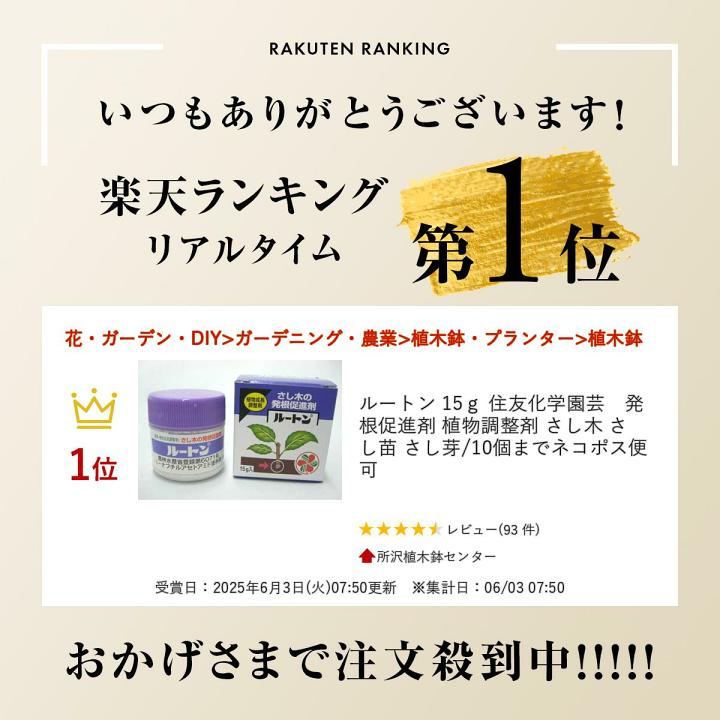 発根剤付き 楽天市場】ルートン 15g 住友化学園芸 発根促進剤 植物調整剤 さし木