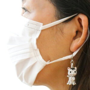 マスクチャーム マスクアクセサリー 猫 ネコ ねこ マスク ネックレス 2WAY マスクホルダー マスク アクセサリー インスタ カラフルコーデ ファッション感覚 おしゃれコーデ おしゃれマスク