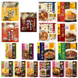 リニューアルパウチおかず いちびき食品 北海道根室の海の幸 兼由 レトルト 惣菜 牛すじ 鶏大根 つくね もつ煮込み お魚 詰め合わせ15種セット (常温長期保存可能) おかん食堂 送料無料