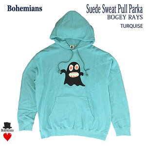 BOGEY RAYS SUEDE PULL PARKA TURQUISE �{�M�[���C�Y �X�G�[�h �X�E�F�b�g �v���p�[�J�[ �^�[�R�C�Y BOHEMIANS �{�w�~�A���Y ���{��