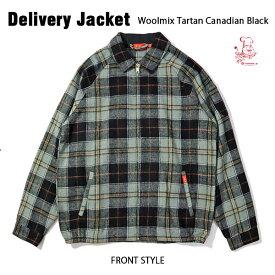 Delivery Jacket Woolmix Tartan Canadian Black デリバリージャケット ウールミックス タータン カナディアンブラック UNISEX 男女兼用 Cookman クックマン
