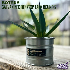 GALVANIZED DESKTOP TANK ROUND S �K���o�i�C�Y�h �f�X�N�g�b�v �^���N ���E���h S�T�C�Y ���J�o�[ �K�[�f�j���O �ϗt�A�� �_���g�� DULTON