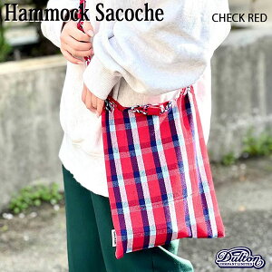 HAMMOCK SACOCHE CHECK RED �n�����b�N �T�R�b�V�� �`�F�b�N���b�h �o�b�O �V���b�s���O DULTON �_���g��