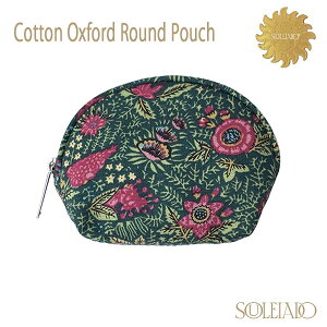 SOULEIADO Cotton Oxford Round Pouch �R�b�g���I�b�N�X �|�[�` �O���[���n �R�X�� �������� �t�����X TOMORROWLAND ���K�̔��X