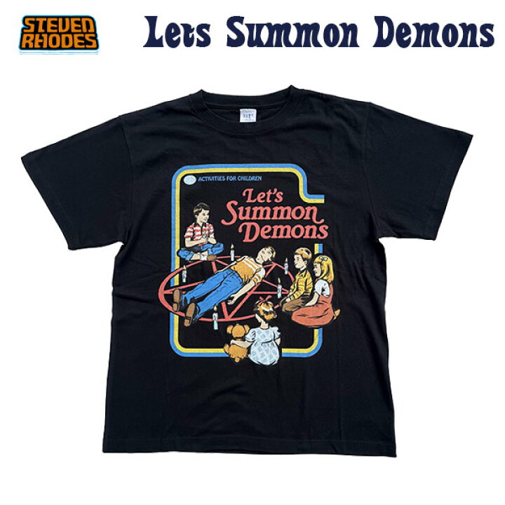 楽天市場】Steven Rhodes T-shirts Lets Summon Demons スティーブン 