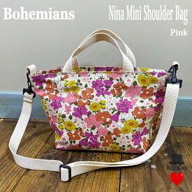 NINA MINI SHOULDER BAG PINK ニーナ ミニショルダーバッグ ピンク 2wayバッグ BOHEMIANS ボヘミアンズ 日本製