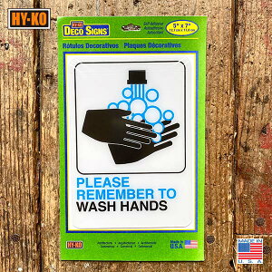 HY-KO PLEASE REMENBER TO WASH HANDS 􂢂YȂŉ V^Ri TCv[g \h Ŕ AJ