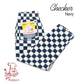 Chef pants Checker NAVY シェフパンツ チェッカー ネイビー UNISEX 男女兼用 Cookman クックマン イージーパンツ アメリカ