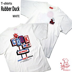 Cookman T-shirts Rubber Duck White クックマン Tシャツ ラバーダック ホワイト UNISEX 男女兼用 アメリカ