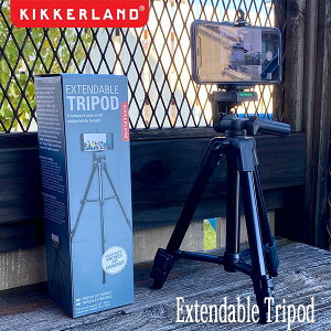 Extendable Tripod �G�N�X�e���_�u�� �g���C�|�b�h �X�}�z�p�O�r �R���i�Q �X�}�z �����[�g �I�����C�� ���C�� KIKKERLAND �L�b�J�[�����h DETAIL