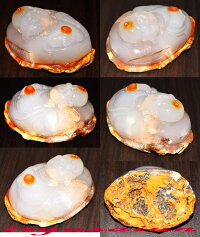 瑪瑙メノウ天然石高級手彫り布袋様根付開運風水新品一点もの無着色オリジナル一刀彫HoteiagateNetsuke送料無料威龍彩雲通販楽天スーパーSALE期間中50%OFFポイント20倍