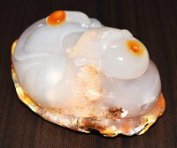 瑪瑙メノウ天然石高級手彫り布袋様根付開運風水新品一点もの無着色オリジナル一刀彫HoteiagateNetsuke送料無料威龍彩雲通販楽天スーパーSALE期間中50%OFFポイント20倍