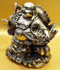 龍銅製開運風水祥龍布袋様像七福神開運風水龍置物新品BuddhaMaitreyaLoongDragon竜リュウ威龍彩雲通販楽天スーパーSALE期間中50%OFFポイント20倍