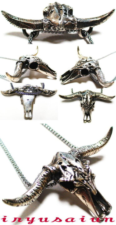 楽天市場】【送料無料】牛 S925 金牛シルバ−925 ペンダントトップ新品  