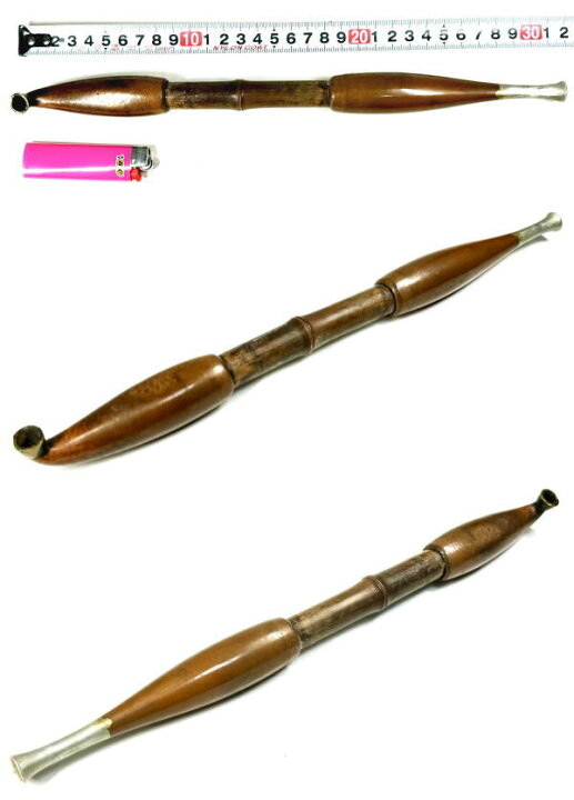 楽天市場】【送料無料】極太キセル 大型 煙管約長辺31.3cm 古道具喫煙 